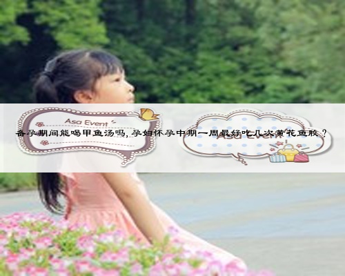 备孕期间能喝甲鱼汤吗,孕妇怀孕中期一周最好吃几次黄花鱼胶？