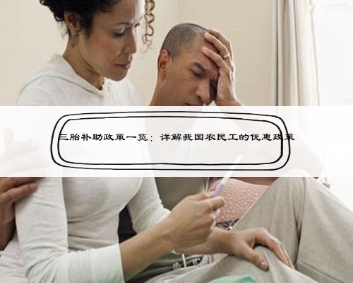 三胎补助政策一览：详解我国农民工的优惠政策